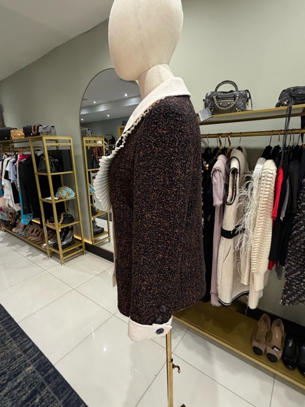 CHANEL Gabriel Ruffle-Trim Tweed Jacket - Picture 9 of 13